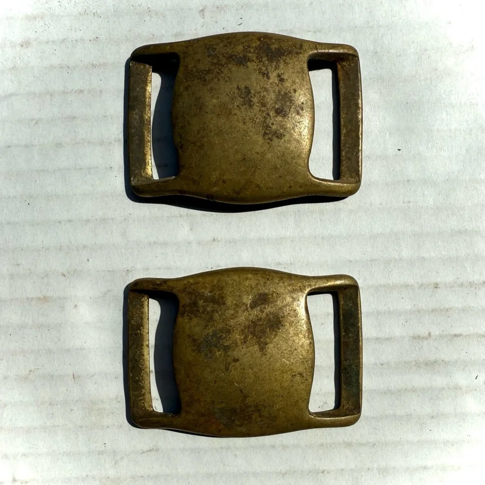 ANTIQUE EARLY BRASS CIVIL WAR ERA HEAVY BELT BUCKLE MILITARY ABOUT 3